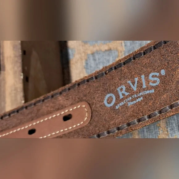 43" Beaded Leather Orvis Belt - Picture 10 of 10